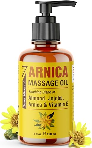 Seven Minerals Arnica Sore Muscle Massage Oil for Massage Therapy