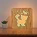 Produktbild FULLOSUN Cat Night Light, Nachttisch Kitty Lampe für Home Decor, Great Room Decor Geburtstagsurlaub für Männer Frauen Freund- Warmweiß Bright USB Powered