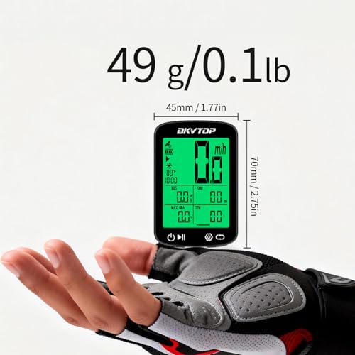 BKVTOP Wireless GPS Bike Computer