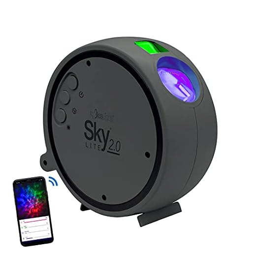BlissLights Sky Lite 2.0 – LED-stjärnprojektor, galaxbelysning, nebulosa-lampa för spelrum, hemmabio, nattlampa för sovrum eller stämningsatmosfär (gröna stjärnor, smart app)