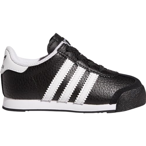adidas Originals unisex child Samoa Sneaker, Black/White/Black, 8.5 Toddler US
