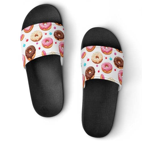 Donut Dood And Cherry House Sandals Non-Slip Bathroom Slippers Beach Summer Shoes for Men Women
