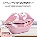 Home Desk Telephone, Mouth Lip Shaped Landline Phone,Electroplating Pink Funny Lip Telephone Fashionable Corded Phone for Home Office Decoration Girls Gift