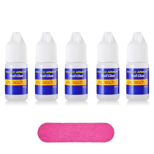 MAGIC ARMOR colle faux ongles 3g colle à ongles extra forte colle à ongles pour pointes colle à ongles pour faux ongles professionnelle Colle à ongles pour réparer et allonger les ongles