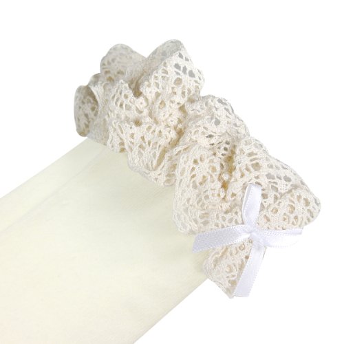 Wrapables Lace Ruffles and Bow Knee High Girl Socks (set of 3)3