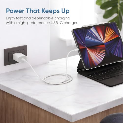 Image of 20W Type C Charger with USB C to Lightning Cable (MFI-Certified) iPhone PD 3.0 Fast Charging Adapter Compatible with iPhone 14 /13 /12 /11 /X /Mini /Pro /Pro Max Series & More, BIS Certified Wall Charger 25W