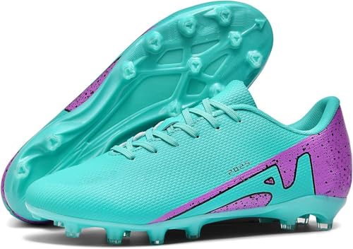 Kmrlofiy Voetbalschoenen Heren Professionele Voetbalschoenen Man Kinderen Spike Outdoor Voetbalschoenen Atletiek Training Voetbalschoenen, 35 EU