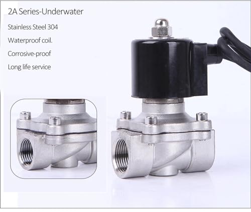 Électrovanne sous-marine 2A-25B DC24V en acier inoxydable