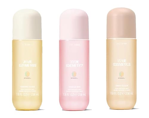 Kylie Vanilla Dew, Caramel Cloud, Sweet Éclair Hair & Body