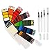 Produktbild Aquarellfarbkasten BBLIKE 42 Kräftige Wasserfarben, Portable Solid Aquarell-Farben-Set Mit 4 Wassertankpinsel, Perfekt für Hobbymaler und Profis (42 Farben)