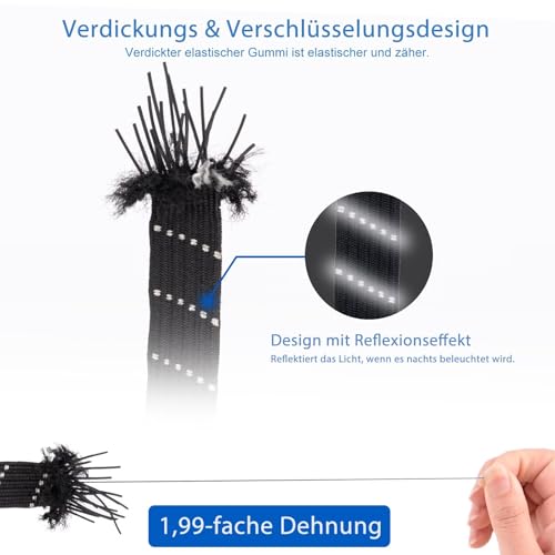 2 Stücke Gepäckspanner, Expander mit Haken, Spanngurte mit Haken, Spanngurte Kurz Mit 4 Schiebeschnalle, Spanngurt Fahrrad, Gepäckträger Spanngurt für Motorrad Fahrrad usw