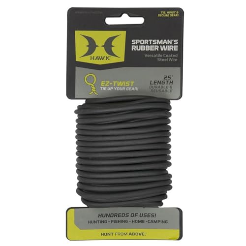 Hawk Sportsman's Rubber Coated Steel Wire Black