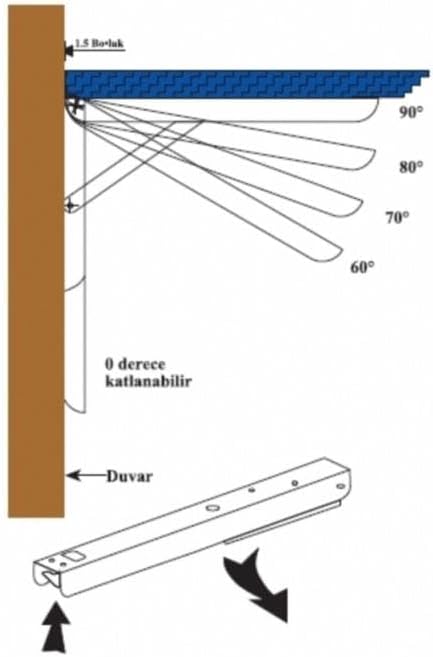 Latch Folding Table Leg 1 Pair Zinc 40cm