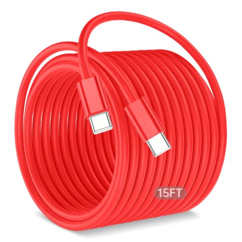 Cabepow 15FT USB C to USB C Cable, Long 60W USBC to USBC Cord Fast Charging