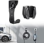 BougeRV EV Charger Holder with Charging Box Holder for SAE J1772 Connector, Wall-Mount Electric Vehicle Charger Holster with Control Box Holder