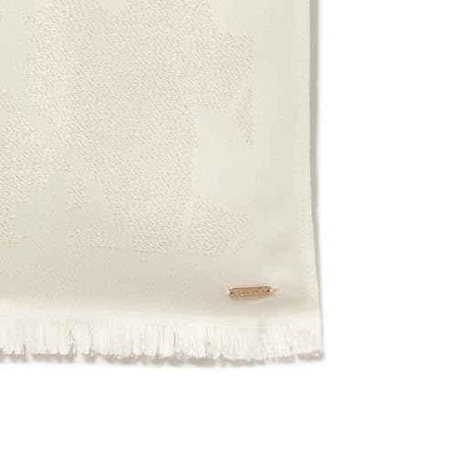 Calvin Klein Womens Metallic Orchid Lightweight Scarf With Eyelash Fringe3