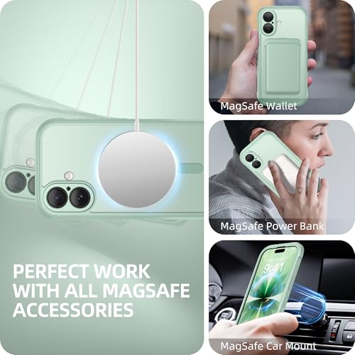Coque pour iPhone 17 avec MagSafe BERFY protection intégrale 6,3 pouces vert - 2