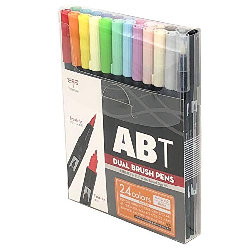 Tombow Dual Brush Pen ABT Twin Type Graphic Marker, Assorted