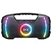 Powerful & Portable Waterproof All Terrain Bluetooth Speaker with Deep Bass, LED Party Lights, Fast...
