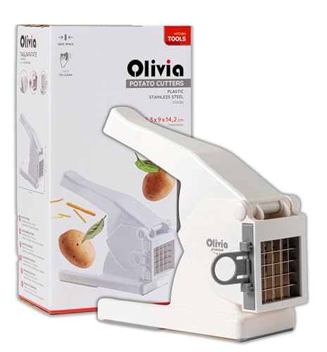 IPEA Coupe-Frites Professionnel - Coupe-Découpage des Pommes de Terre - Aavec Lames en Acier Inoxydable – Coupe-Légumes pour Carottes, Légumes, Fruits –...