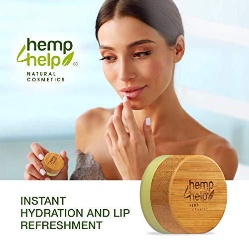 Hemp Help HEMP COSMETIC Bálsamo labial de cáñamo orgánico hidratante 100% natural 2.0 con cera de abejas y manteca de… - Imagen 3