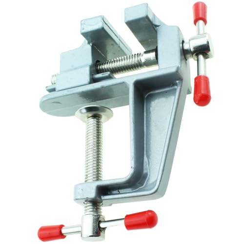 TAODAN Mini Jewellery Table Clamp Aluminium Alloy Table Vise DIY Fixed Tool Table Vise for Small Crafts Woodworking Metalworking