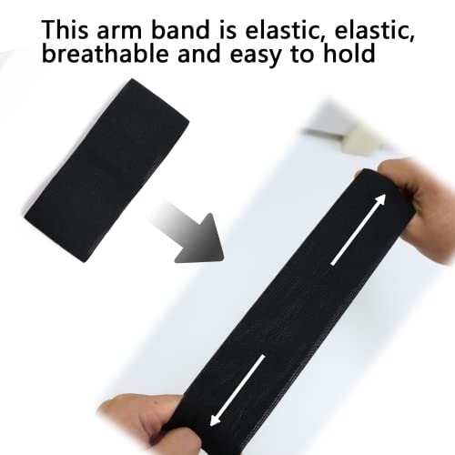 Black Armbands Mourning 20Pcs Black Elasticated Arm Bands Black Armband Funeral Loop Closure Sports Elastic Arm Band Black For Football Basketball Captains Respect Memorial