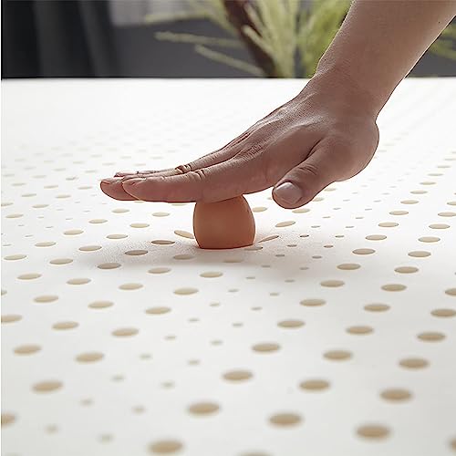 Cubrecolchón de látex natural de lujo con soporte anatómico de 135 x 190 cm 4