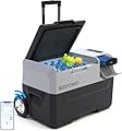 12 Volt Refrigerator, 42QT(40L) Electric Cooler, 12V Fridge APP Control, 12V Cooler -4?~68?, Portable Freezer 12/24V DC 110-240V AC for Camping, Travel, Truck, Home (42 QT (40L)+battery)
