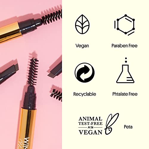 Winky Lux | Uni-Brow | Universal Eyebrow Pencil And Clear Gel | For All Brows From Dark Brown To Blonde Hair #TOP3
