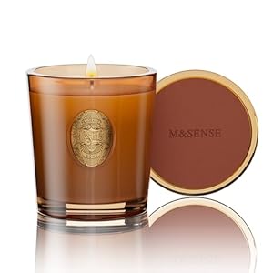 M&SENSE Natural Soy Wax, Espresso Hot Fudge Strong Scented Aromatherapy Candle Gift for Women and Men – 260g | 50 Hours Burn Time, Brown |Luxury Home Scented and Home Décor