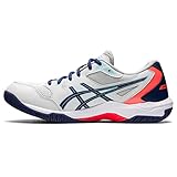 ASICS Men's Gel-Rocket 10 Indoor Sport Shoes, 7, Glacier Grey/Sunrise RED