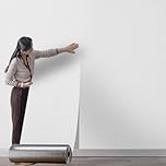 Anttyscar 6Roll Self Adhesive Thermal Insulation Wallpaper - White Textured, 3mm Thick Wall Insulation Panels Thermal Wallpaper Stickers for Living Rooms - Thermal Wallpapers for Cold Walls