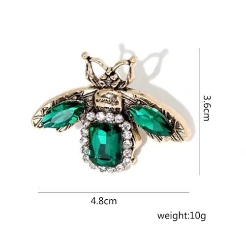 Image of Enamel Brooch Pin For Women Men, Vintage American Flag Crystal Lapel Pin, Christmas Brooch Suit Dress Clips Accessory Gift