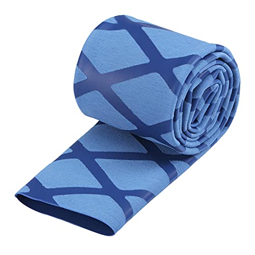 sourcing map Heat Shrink Wrap Tubing for Fishing Rod Grips Handle, 25mm Dia 42mm Flat 1.6ft 2:1 rate, Blue