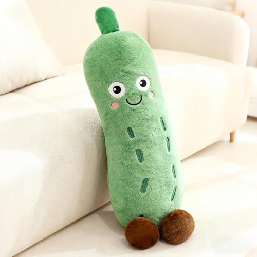 PEACH CAT Pickle Stuffed Animal 16" Cute Cucumber Plush Pillow Soft Plant Plushies Toys Gifts for Kids Green by PEACH CAT - Used condition - Image 5