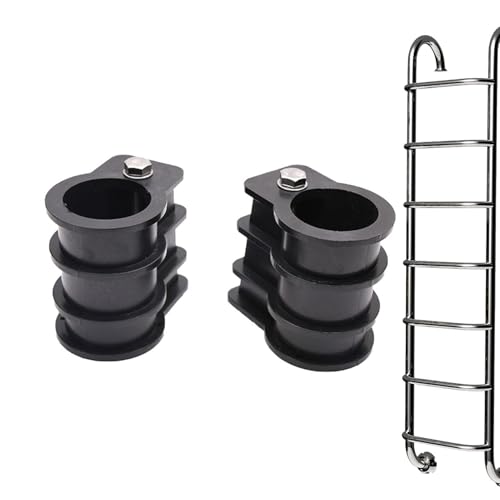 Pare-Chocs D'échelle De Piscine - 2pcs De Pare-Ballon D'échelle De Piscine Durable | Bouchons D'extrémité en Caoutchouc Protecteur pour Échelles De Piscine | Accessoire Étape De La Piscine Résistante