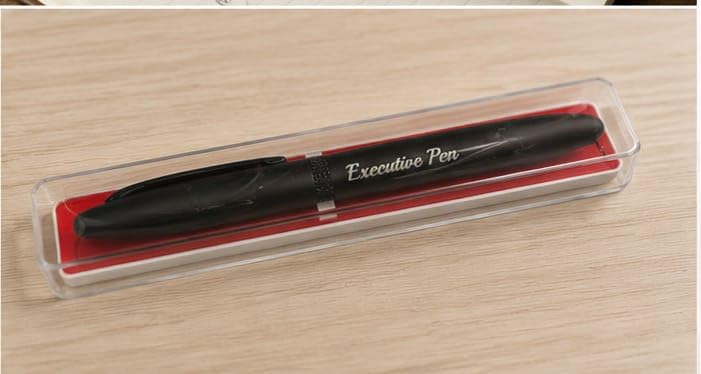Image of Executive Pen, Black, Magnetic Cap Ball Pen, Smooth Writing, Premium Office and School Use, with Gift Box