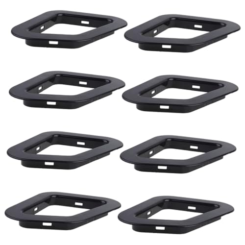 PRETYZOOM Racing Car Chair Accessory 8pcs Office Chair Plastic Buckle Gaming Seat Accessories Plastic for Home Black