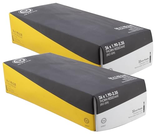 2 Pack Money Saver - Thorn Resist Tube, 26 x 1.90-2.35 32mm Presta Valve, Sunlite