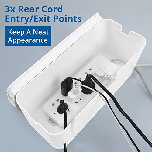ZhiYo 2Pack Cord Management Box & 6.6ft - 1 inch Cable Sleeve Bundle miniatura 4