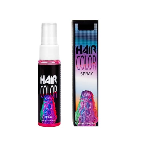 Haarspray Farbe,Haarspray Für Damen/Herren,Temporäre Haarfarbe Rosa,Hair Dye,DIY Liquid Hair Spray,Abwaschbar Und Sicher,Schnelle Haarfärbung,Geeignet für Halloween, Karneval, Party, Cosplay