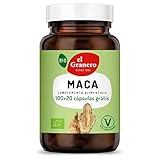 GRANERO Integral - Maca Bio - 120 Cápsulas - Apto para Veganos - Complemento alimenticio Elaborado a Base de Polvo de Raíz de Maca Ecológica - Energía y Vitalidad
