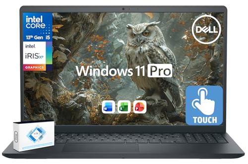 Dell Inspiron 15 Touchscreen Business Laptop, Lifetime Office, AI Copilot,