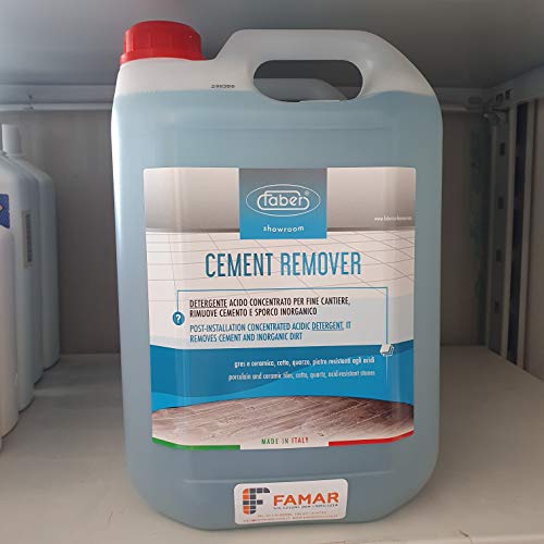 Faber Cement Remover 5 l Detergente ácido concentrado para eliminar cemento y suciedad inorgánica