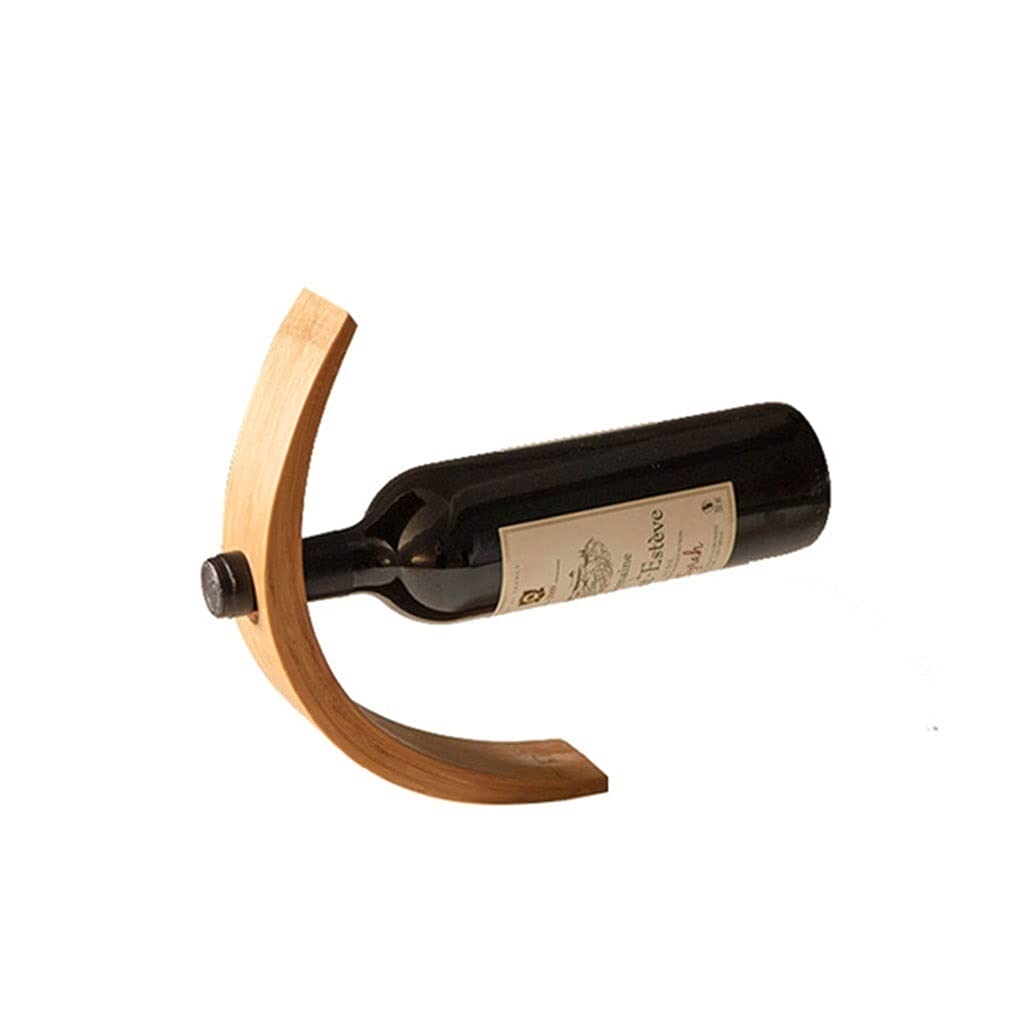 Estante de vino de bambú LWX para botellas y decoración de muebles 4