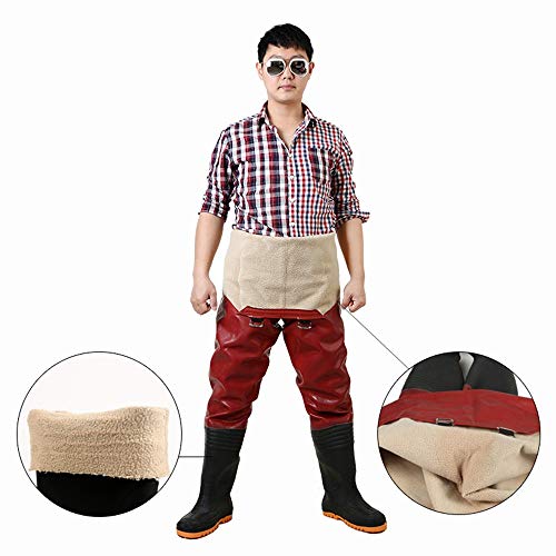 Vissen borst steltlopers Nylon borst steltlopers Vissen steltlopers voor mannen met laarzen Gebruik voor vliegvissen 100% waterdicht Plus fluwelen jacht Bootfoot waterdicht - Image 3