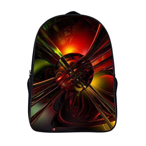 Sac à dos 3D Cool avec compartiments renforcés pour adolescent et sac d'école mixte