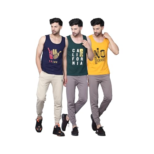 Image of Designer Men Vest Versatile Cotton Sando /Baniyan /Ganji for Boys - Perfect for Gym Workouts, Vacations, and Beaches