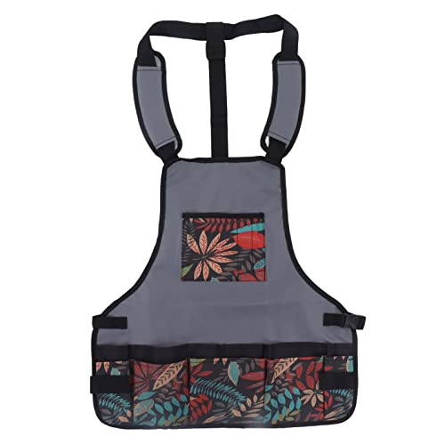 Tablier à outils de jardinage cuisine travail Pilipane polyester robuste multi-poche 59x58